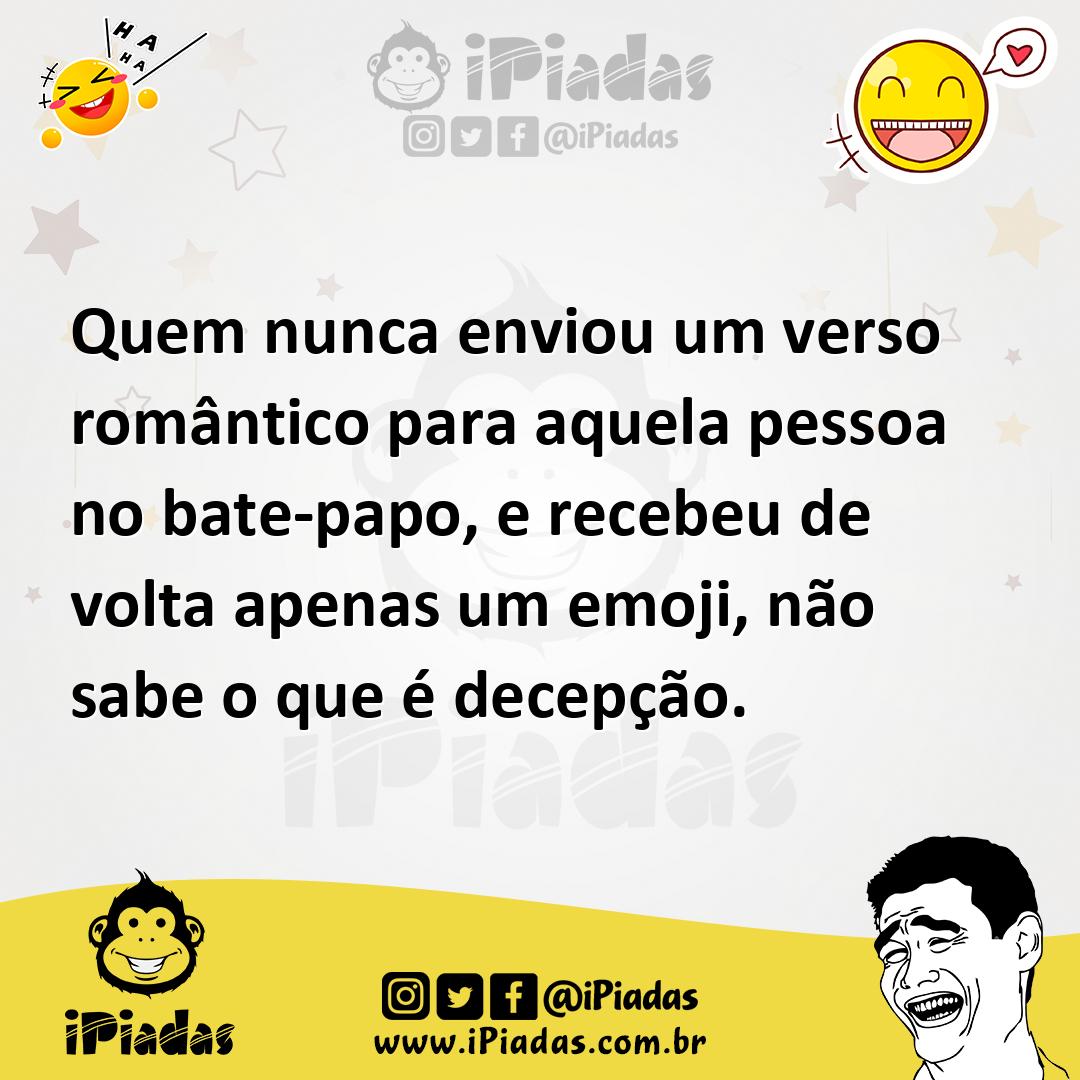 Ilustração de Quem nunca enviou um verso romântico para aquela pessoa no bate-papo,... no iPiadas
