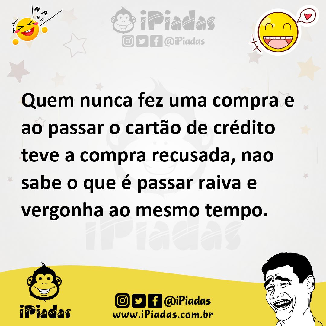 Ilustração de Quem nunca fez uma compra e ao passar o cartão de crédito teve a compr... no iPiadas