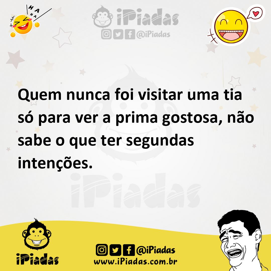 Ilustração de Quem nunca foi visitar uma tia só para ver a prima gostosa, não sabe o... no iPiadas