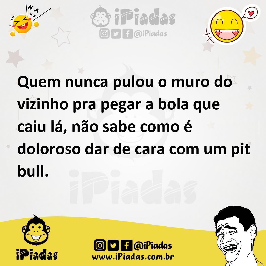 Ilustração de Quem nunca pulou o muro do vizinho pra pegar a bola que caiu lá, não s... no iPiadas