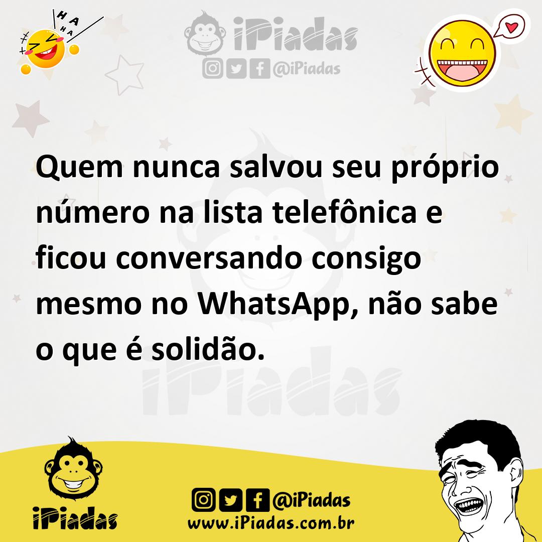 Ilustração de Quem nunca salvou seu próprio número na lista telefônica e ficou conve... no iPiadas