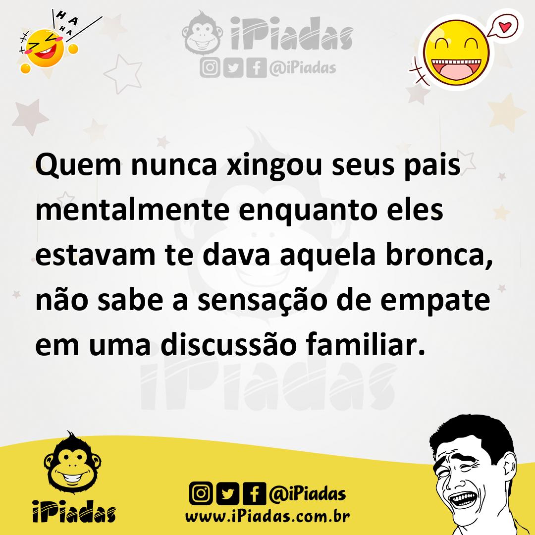 Ilustração de Quem nunca xingou seus pais mentalmente enquanto eles estavam te dava... no iPiadas