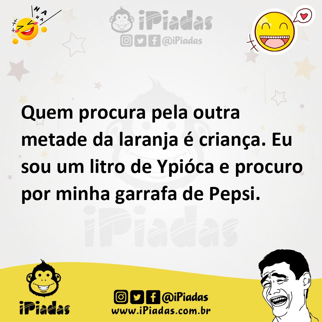 Ilustração de Quem procura pela outra metade da laranja é criança. Eu sou um litro d... no iPiadas