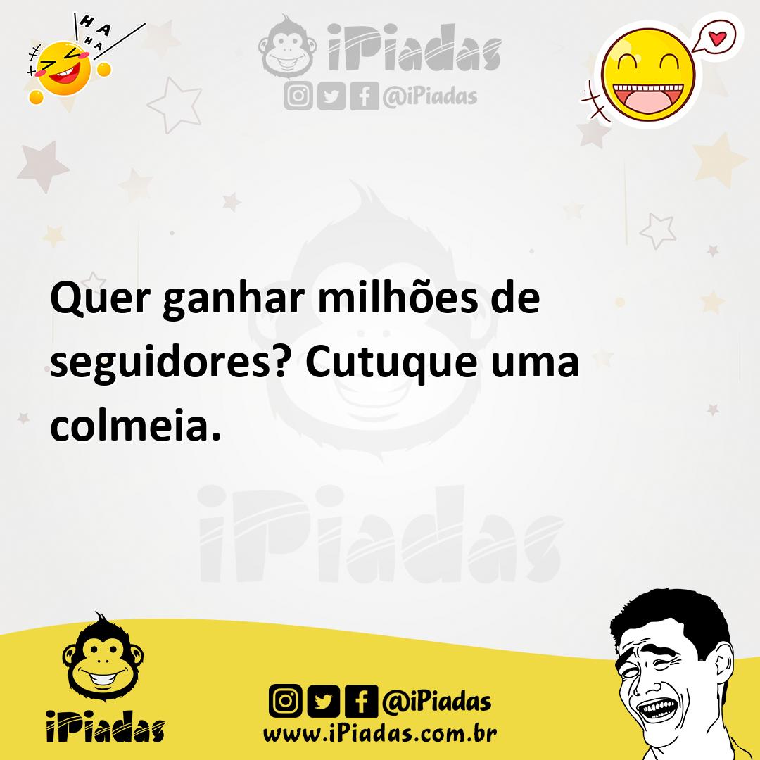 Ilustração de Quer ganhar milhões de seguidores? Cutuque uma colmeia. no iPiadas