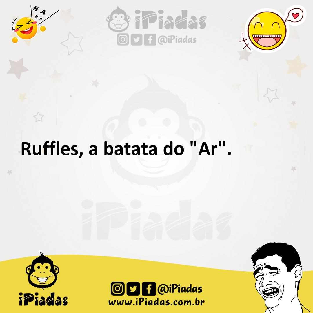 Ilustração de Ruffles, a batata do "Ar". no iPiadas