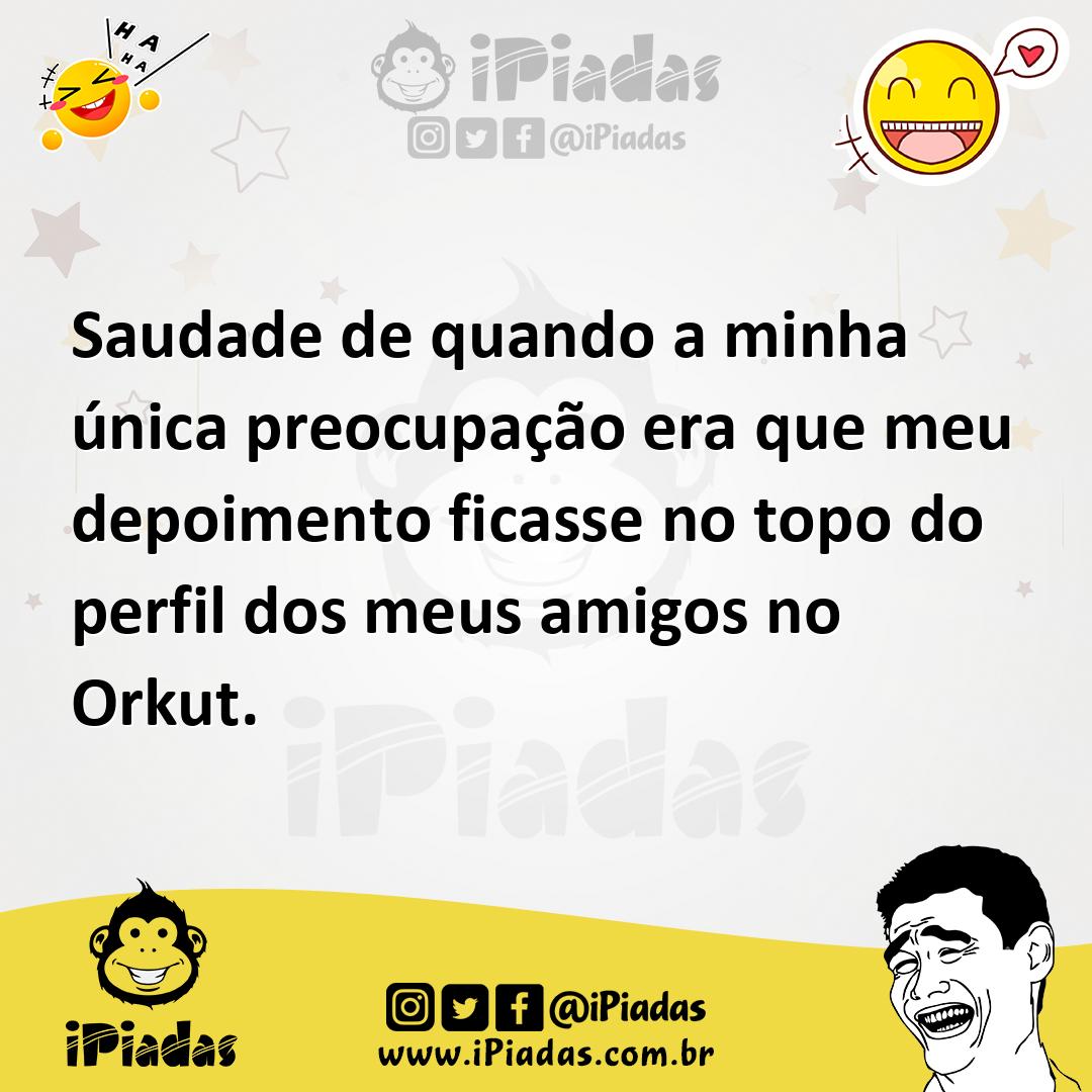 Ilustração de Saudade de quando a minha única preocupação era que meu depoimento fic... no iPiadas