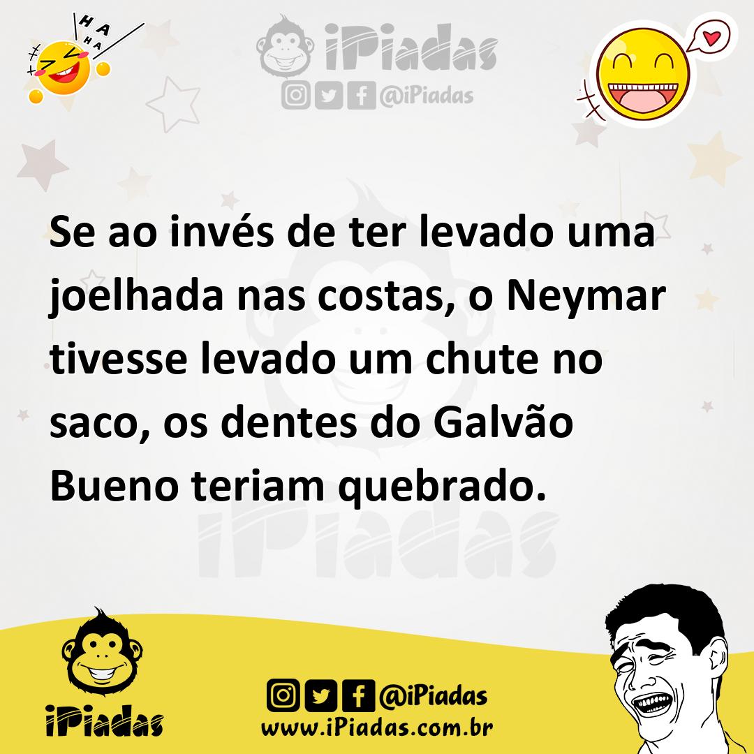 Ilustração de Se ao invés de ter levado uma joelhada nas costas, o Neymar tivesse le... no iPiadas
