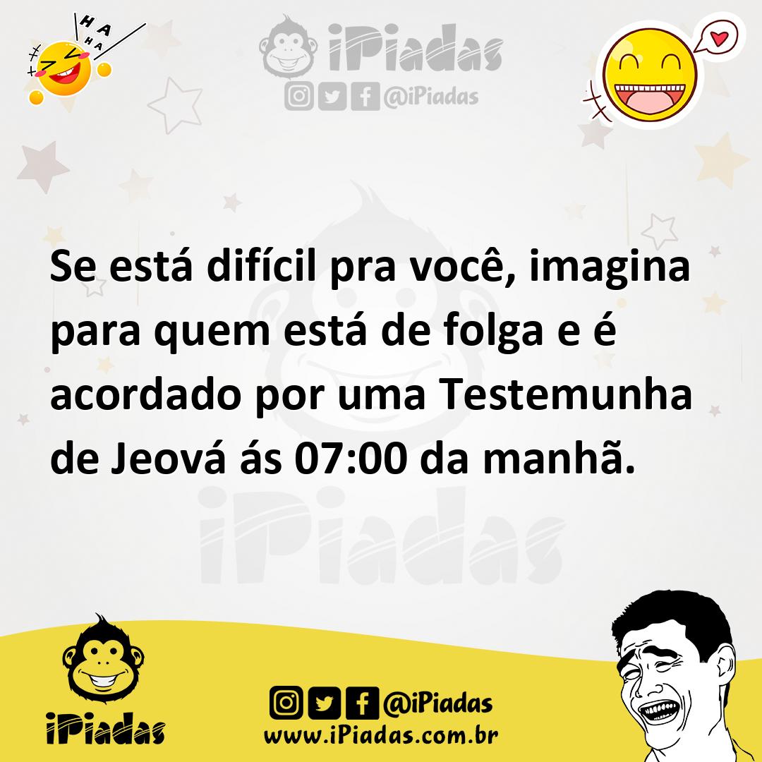 Ilustração de Se está difícil pra você, imagina para quem está de folga e é acordado... no iPiadas