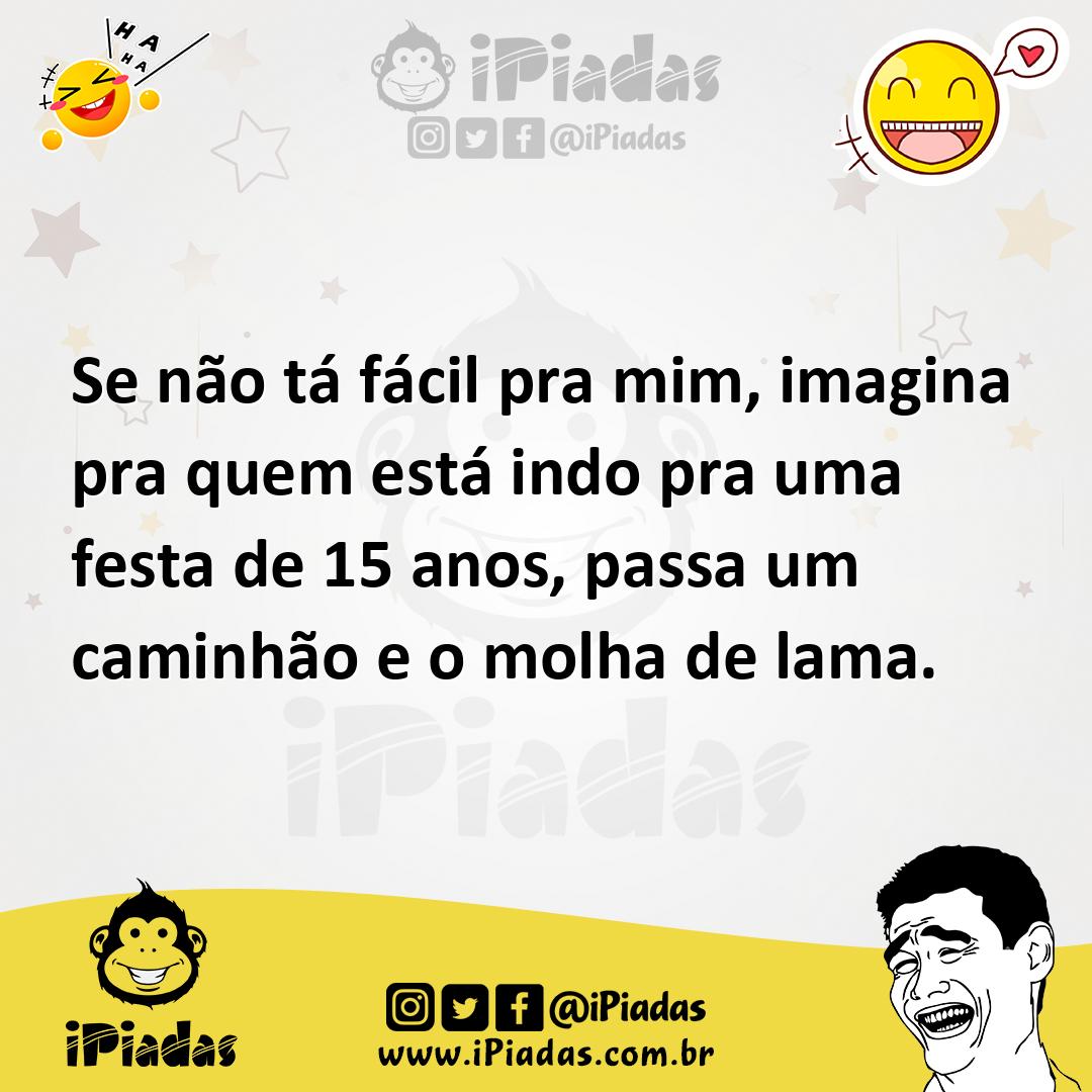 Ilustração de Se não tá fácil pra mim, imagina pra quem está indo pra uma festa de 1... no iPiadas