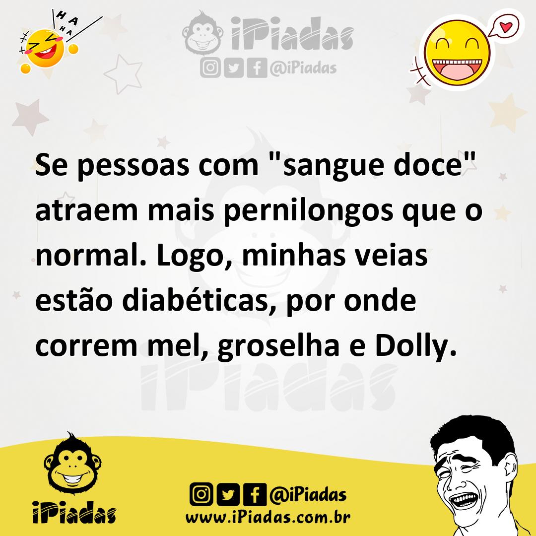 Ilustração de Se pessoas com "sangue doce" atraem mais pernilongos que o normal. Log... no iPiadas