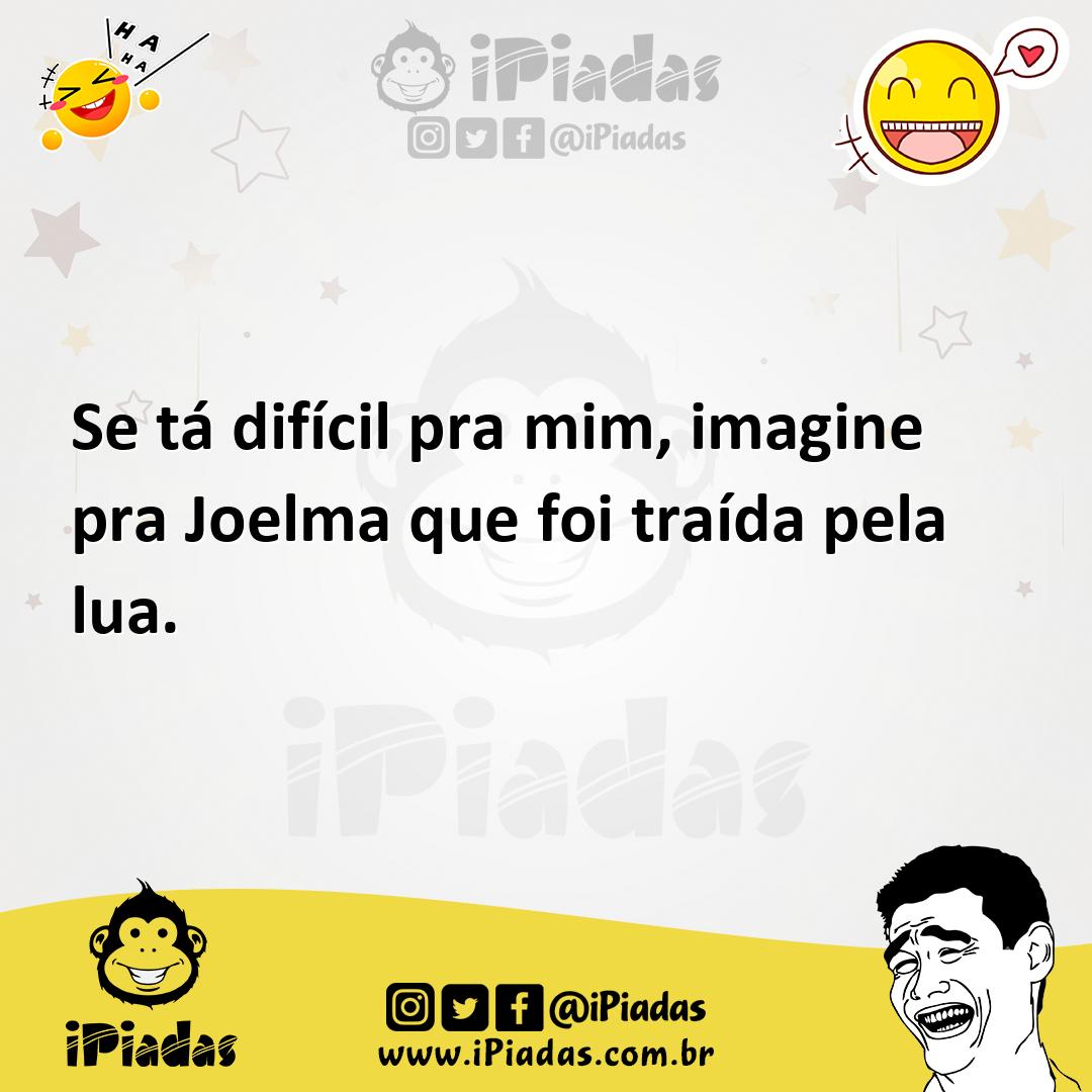 Ilustração de Se tá difícil pra mim, imagine pra Joelma que foi traída pela lua. no iPiadas