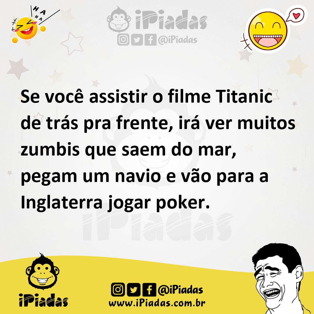 Ilustração de Se você assistir o filme Titanic de trás pra frente, irá ver muitos zu... no iPiadas