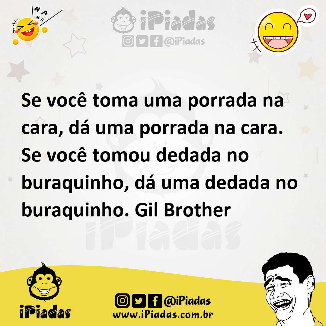 Ilustração de Se você toma uma porrada na cara, dá uma porrada na cara. Se você tomo... no iPiadas