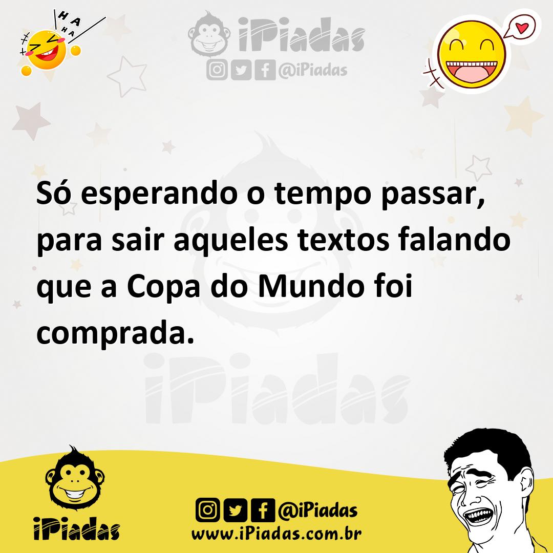 Ilustração de Só esperando o tempo passar, para sair aqueles textos falando que a Co... no iPiadas
