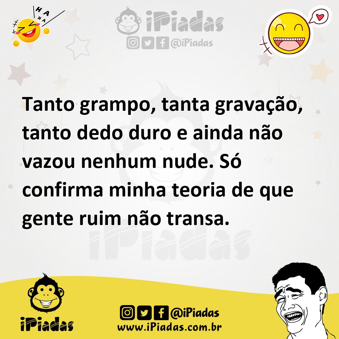 Ilustração de Tanto grampo, tanta gravação, tanto dedo duro e ainda não vazou nenhum... no iPiadas