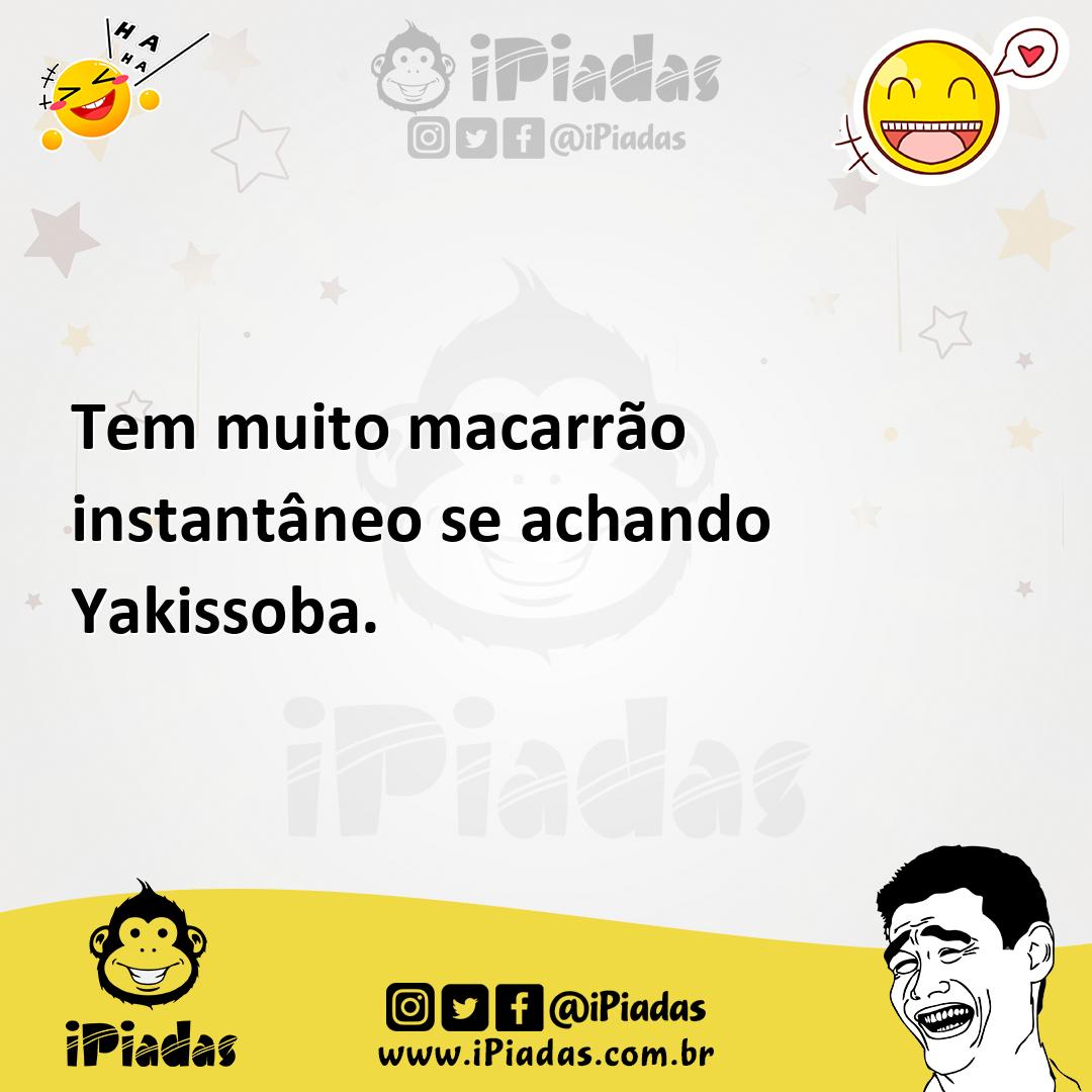 Ilustração de Tem muito macarrão instantâneo se achando Yakissoba. no iPiadas