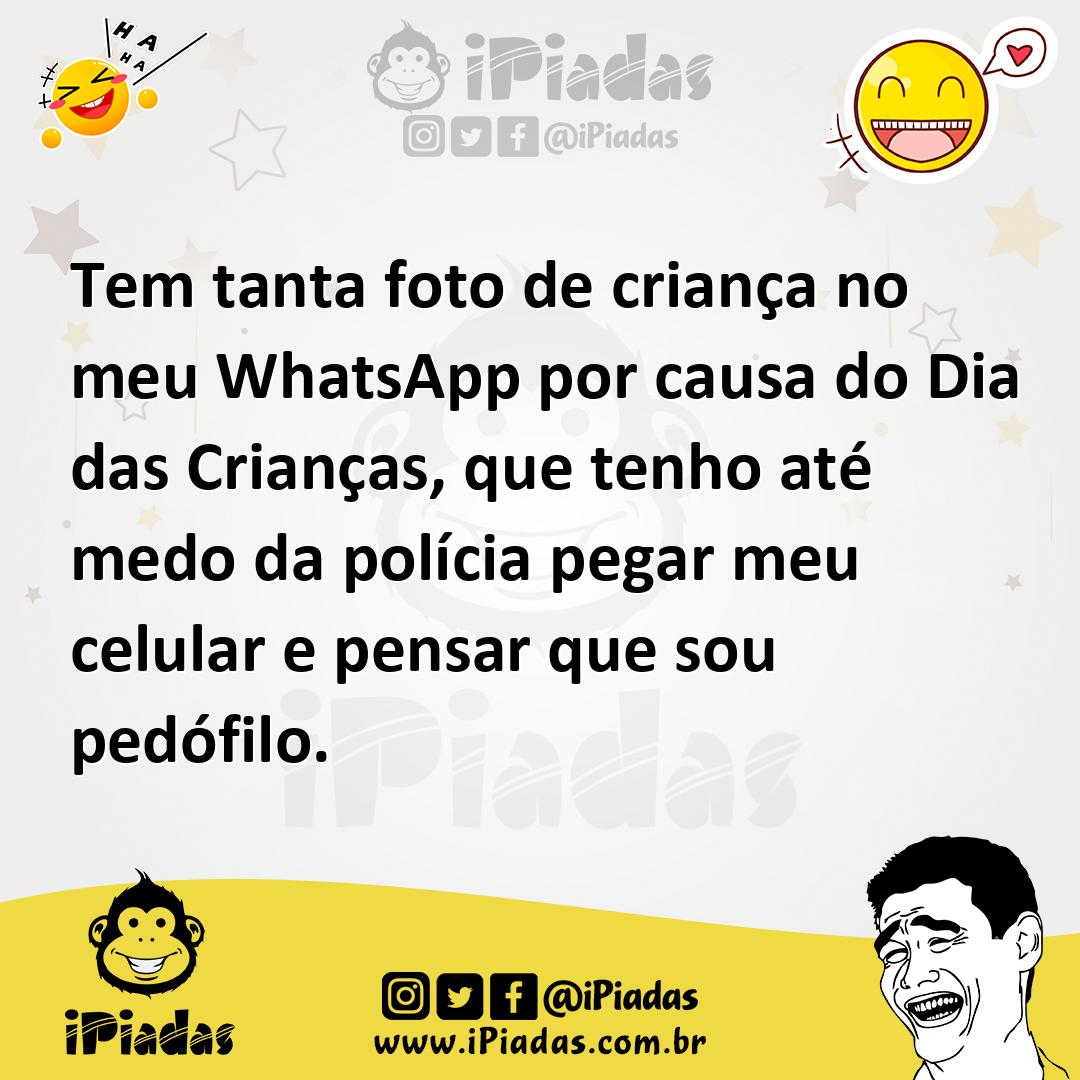 Ilustração de Tem tanta foto de criança no meu WhatsApp por causa do Dia das Criança... no iPiadas