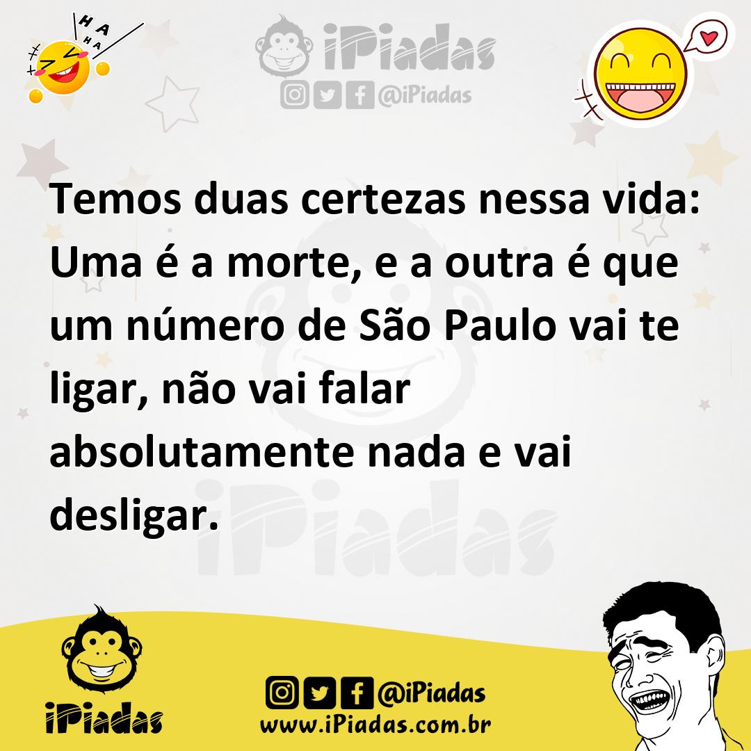Ilustração de Temos duas certezas nessa vida: Uma é a morte, e a outra é que um núme... no iPiadas