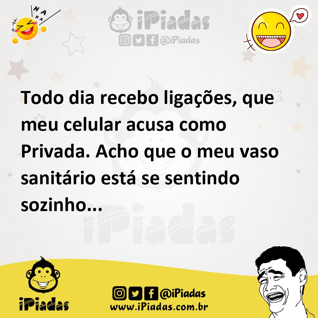 Ilustração de Todo dia recebo ligações, que meu celular acusa como Privada. Acho que... no iPiadas