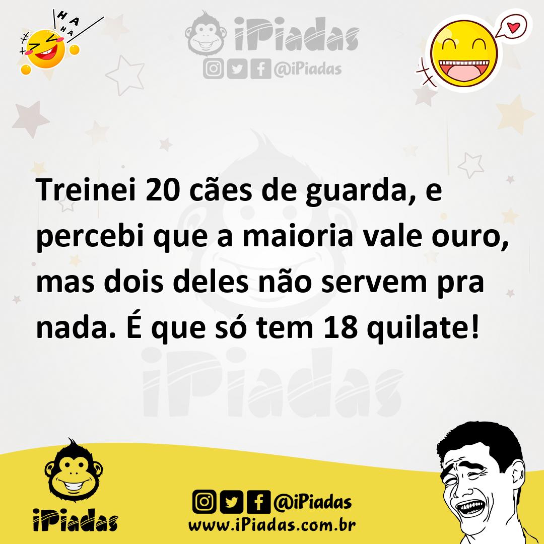 Ilustração de Treinei 20 cães de guarda, e percebi que a maioria vale ouro, mas dois... no iPiadas