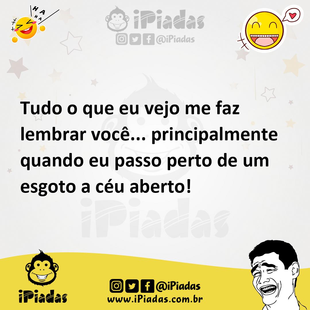 Ilustração de Tudo o que eu vejo me faz lembrar você... principalmente quando eu pas... no iPiadas