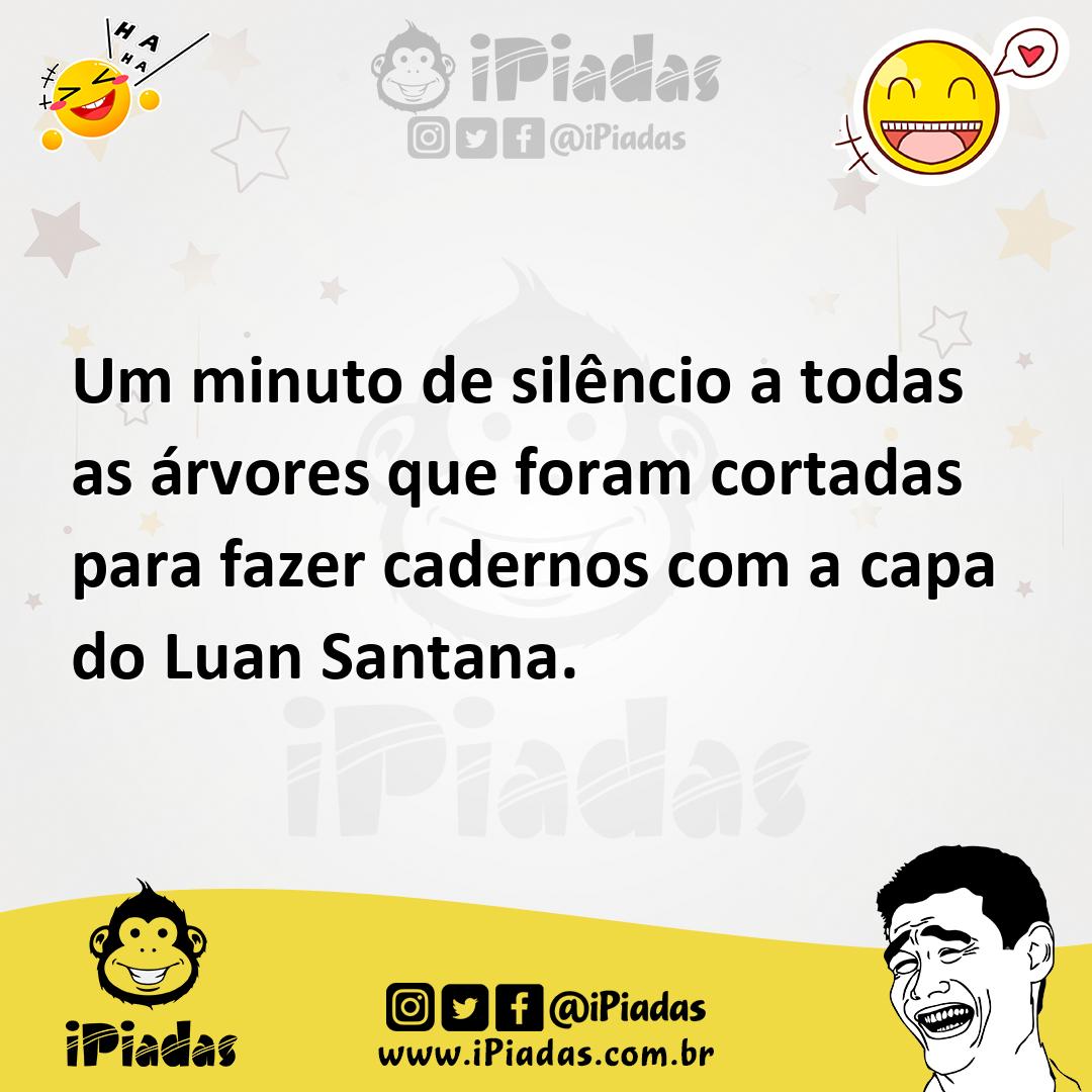 Ilustração de Um minuto de silêncio a todas as árvores que foram cortadas para fazer... no iPiadas