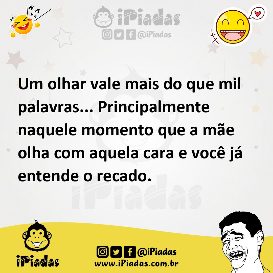 Ilustração de Um olhar vale mais do que mil palavras... Principalmente naquele momen... no iPiadas