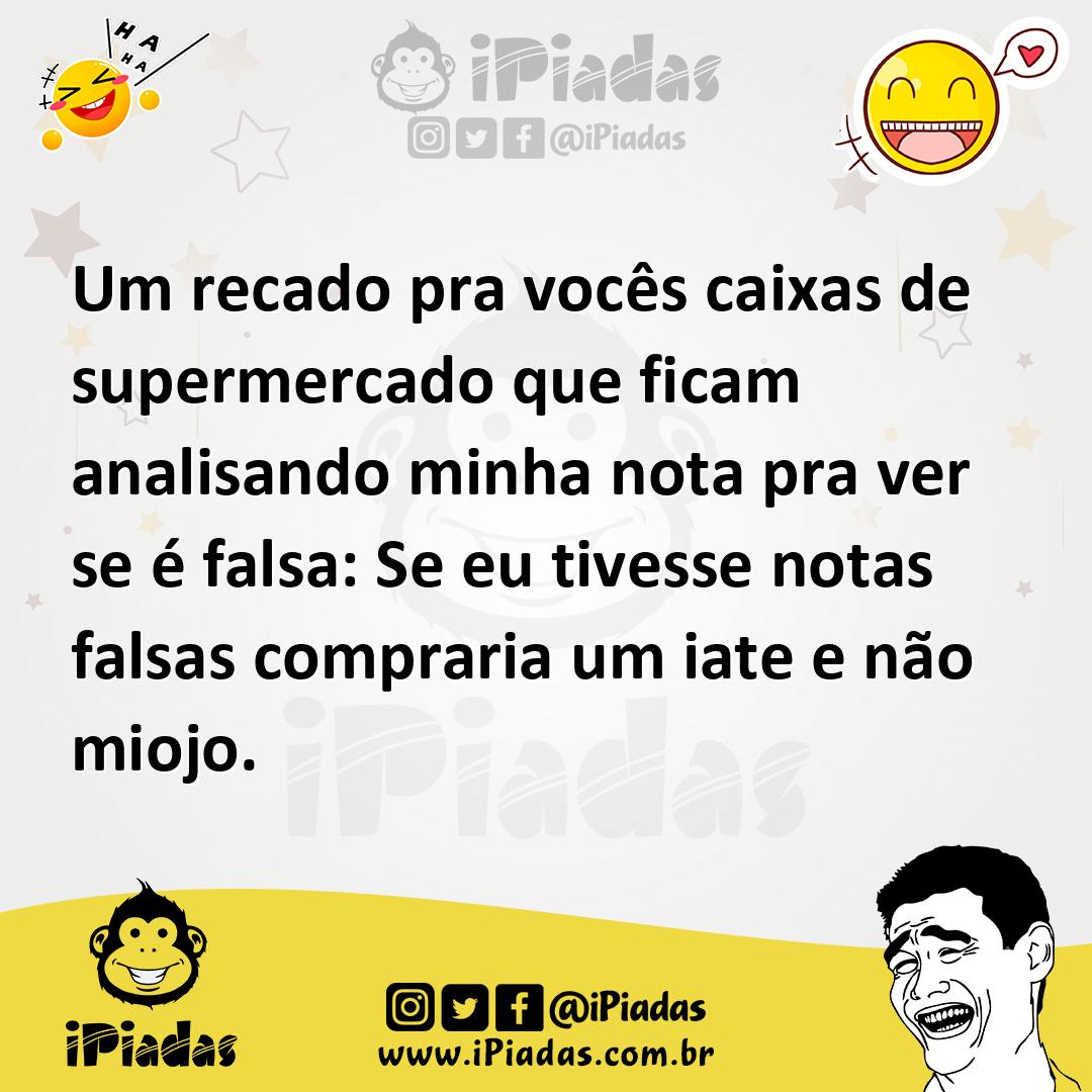 Ilustração de Um recado pra vocês caixas de supermercado que ficam analisando minha... no iPiadas
