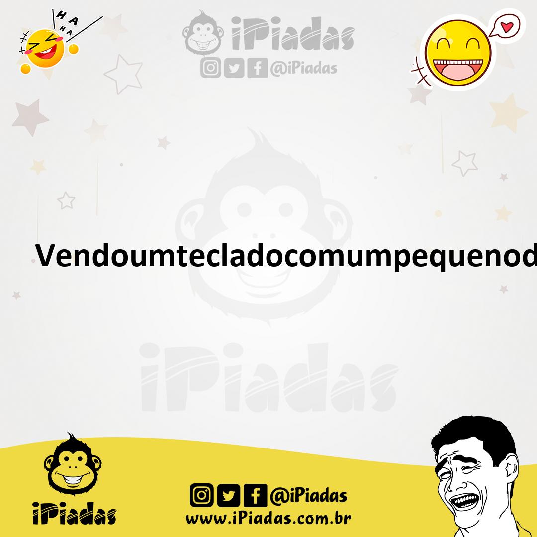 Ilustração de Vendoumtecladocomumpequenodefeitonabarradeespaço. no iPiadas
