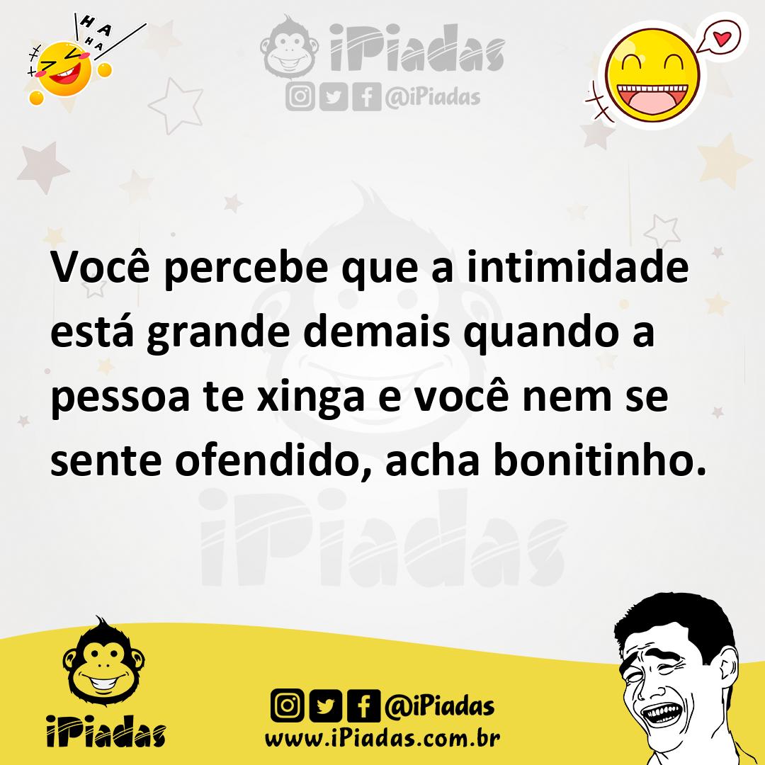 Ilustração de Você percebe que a intimidade está grande demais quando a pessoa te xi... no iPiadas