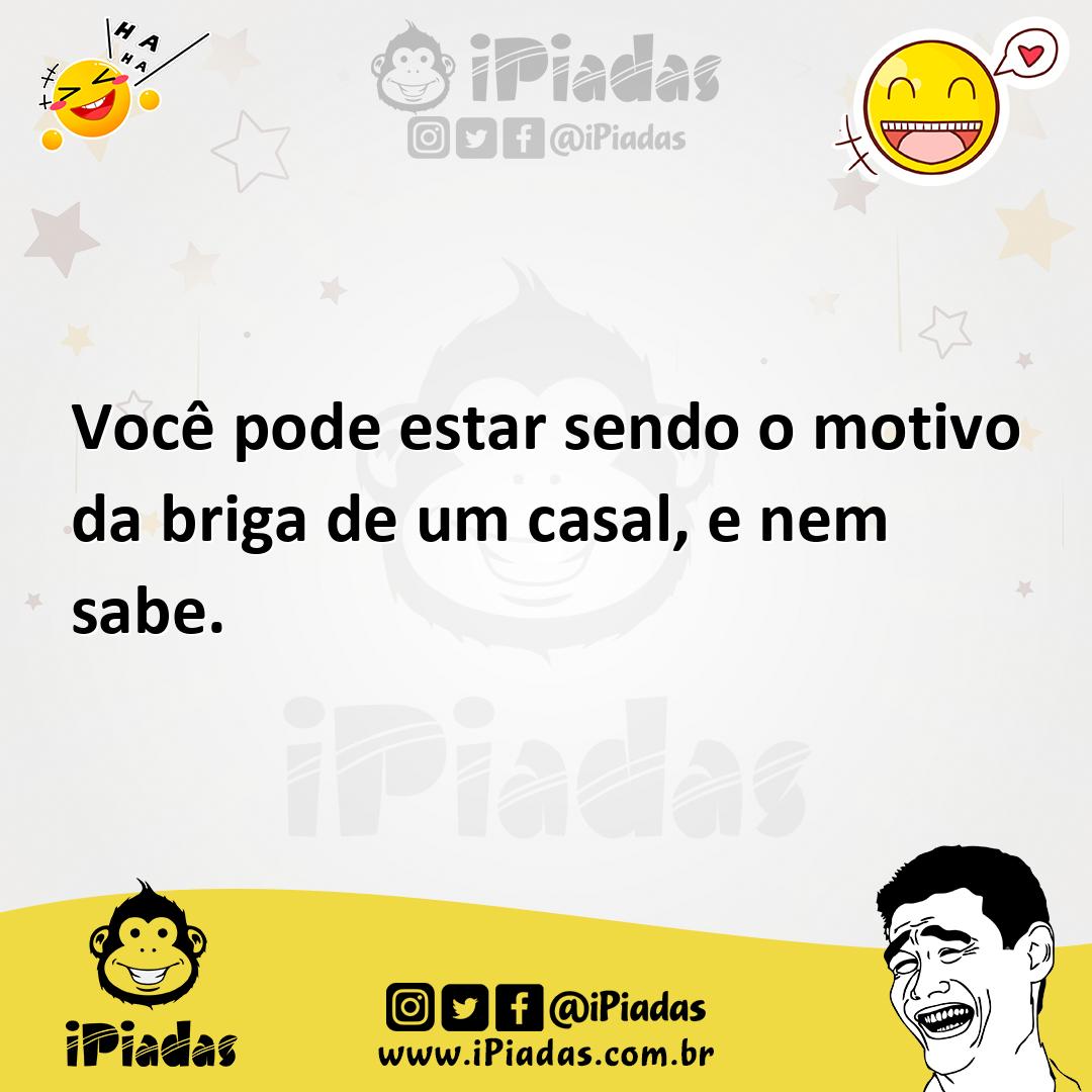 Ilustração de Você pode estar sendo o motivo da briga de um casal, e nem sabe. no iPiadas