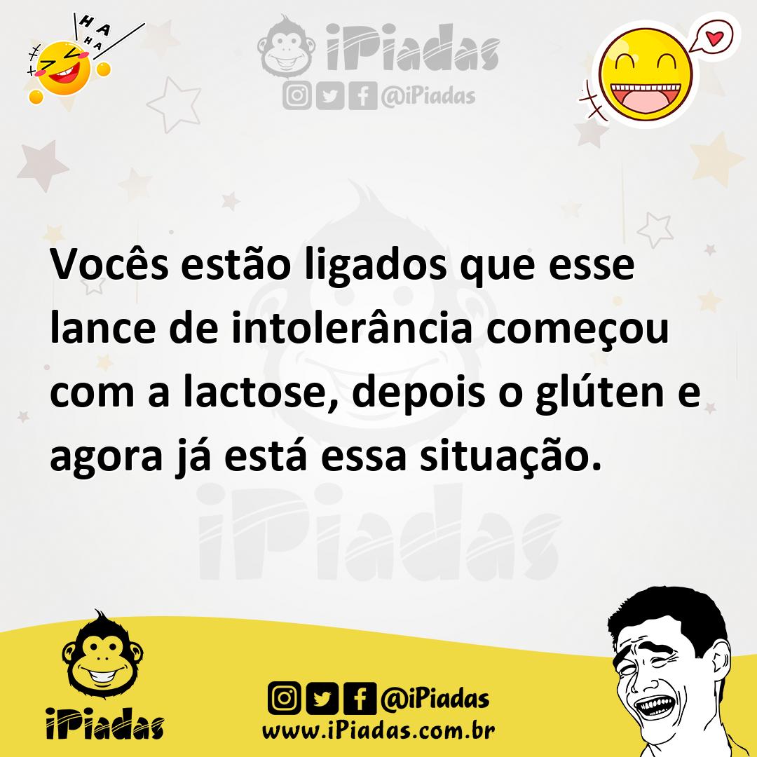 Ilustração de Vocês estão ligados que esse lance de intolerância começou com a lacto... no iPiadas