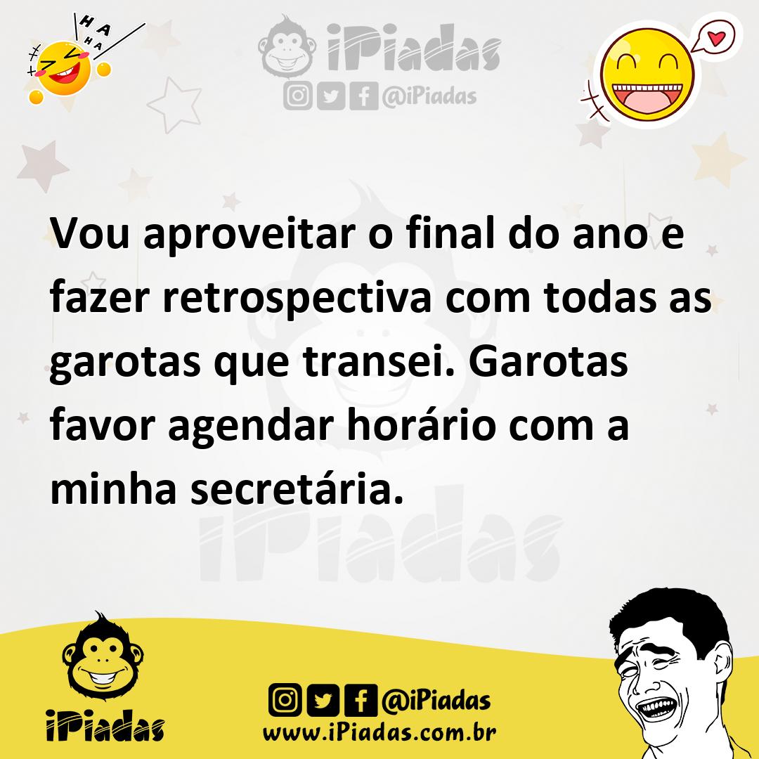 Ilustração de Vou aproveitar o final do ano e fazer retrospectiva com todas as garot... no iPiadas