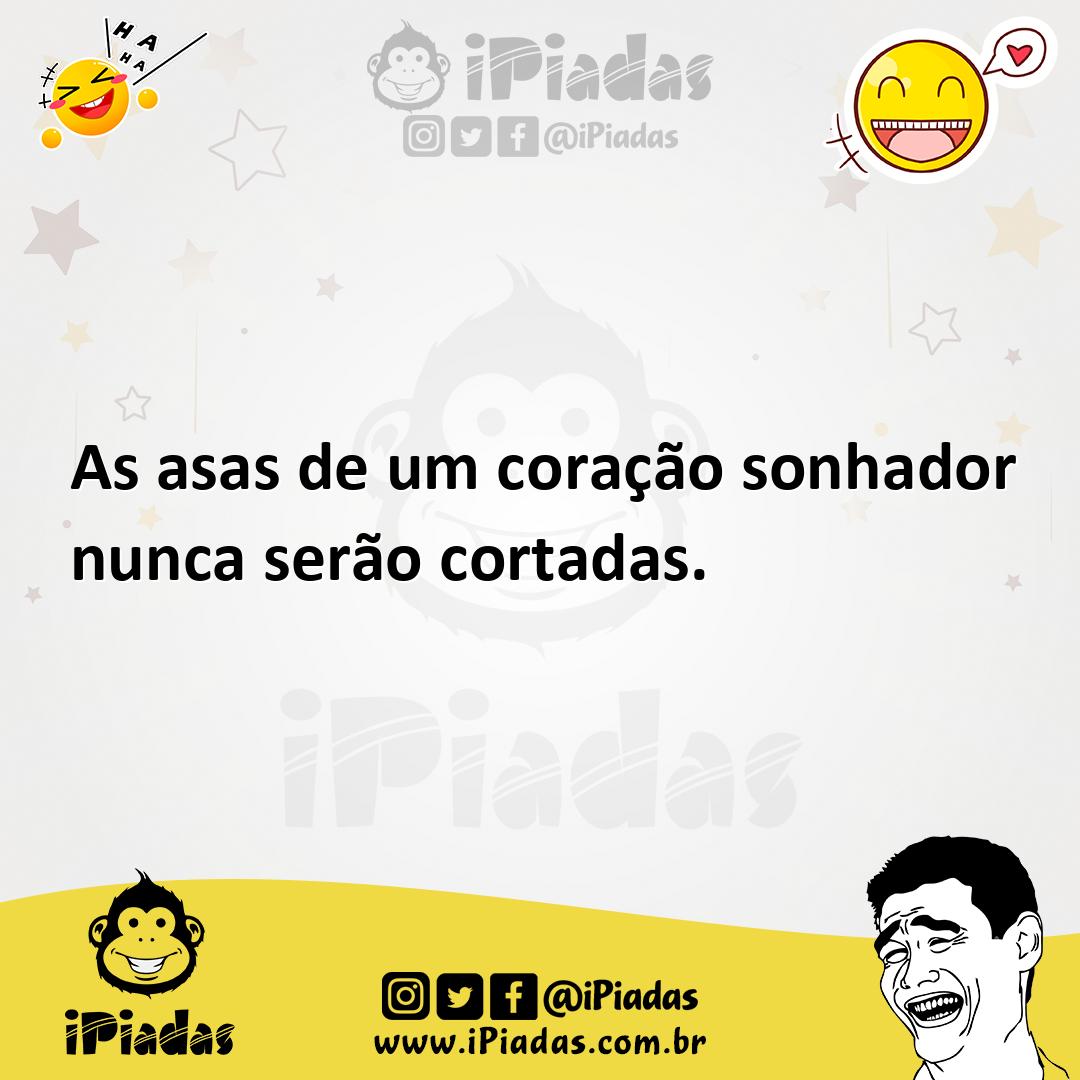 Ilustração de As asas de um coração sonhador nunca serão cortadas. no iPiadas