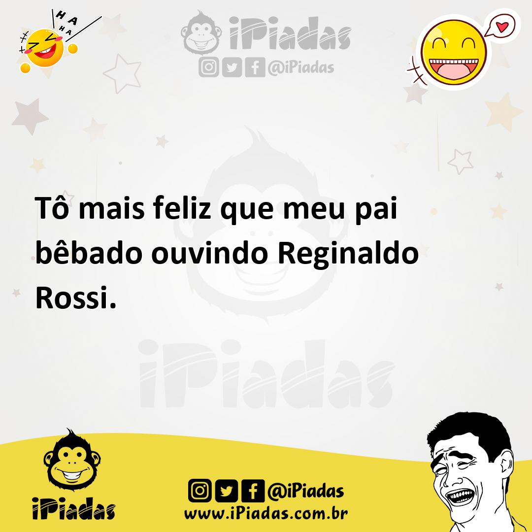 Ilustração de Tô mais feliz que meu pai bêbado ouvindo Reginaldo Rossi. no iPiadas