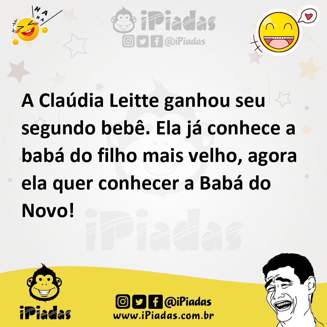 Ilustração de A Claúdia Leitte ganhou seu segundo bebê. Ela já conhece a babá do fil... no iPiadas