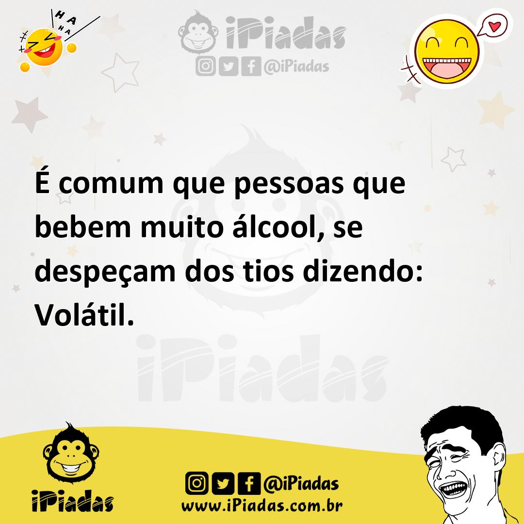 Ilustração de É comum que pessoas que bebem muito álcool, se despeçam dos tios dizen... no iPiadas