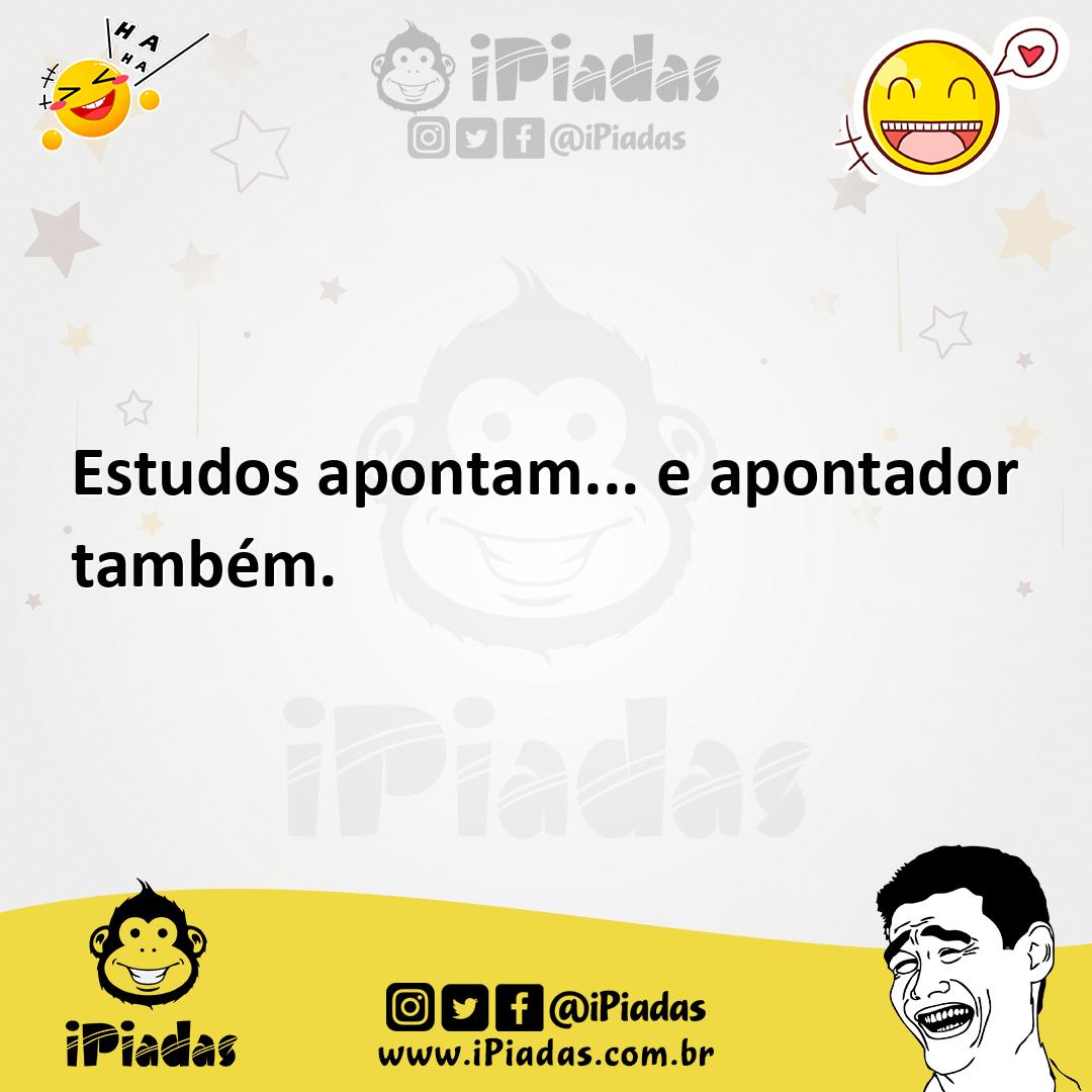 Ilustração de Estudos apontam... e apontador também. no iPiadas