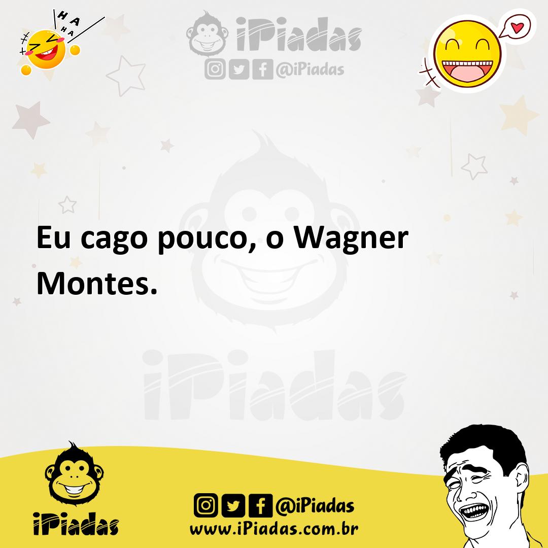 Ilustração de Eu cago pouco, o Wagner Montes. no iPiadas