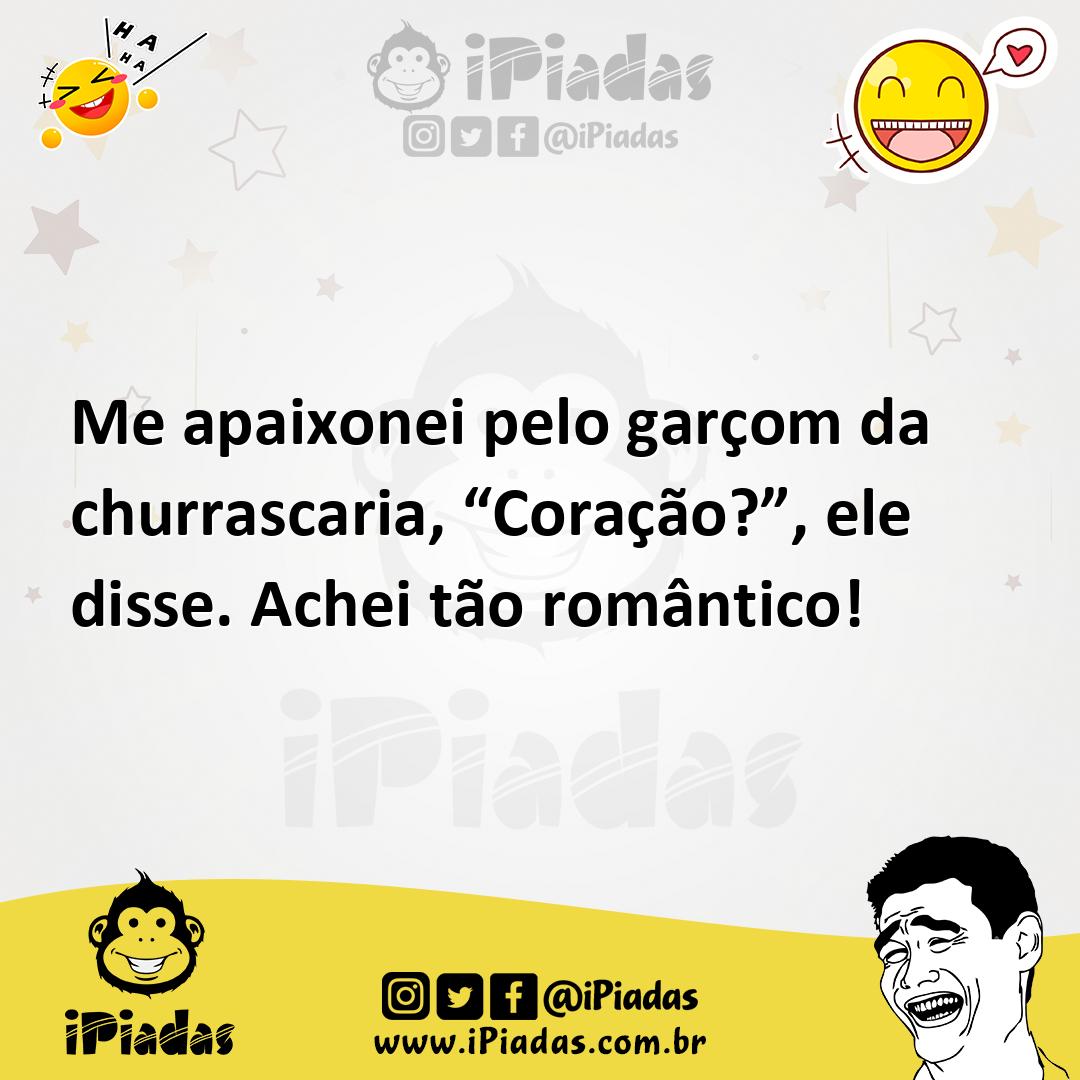 Ilustração de Me apaixonei pelo garçom da churrascaria, “Coração?”, ele disse. Achei... no iPiadas