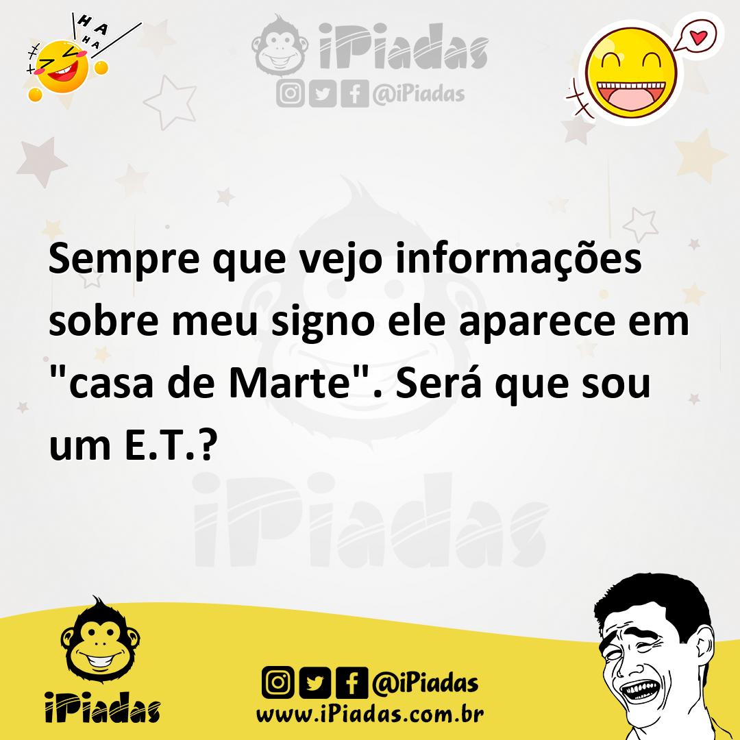 Ilustração de Sempre que vejo informações sobre meu signo ele aparece em "casa de Ma... no iPiadas