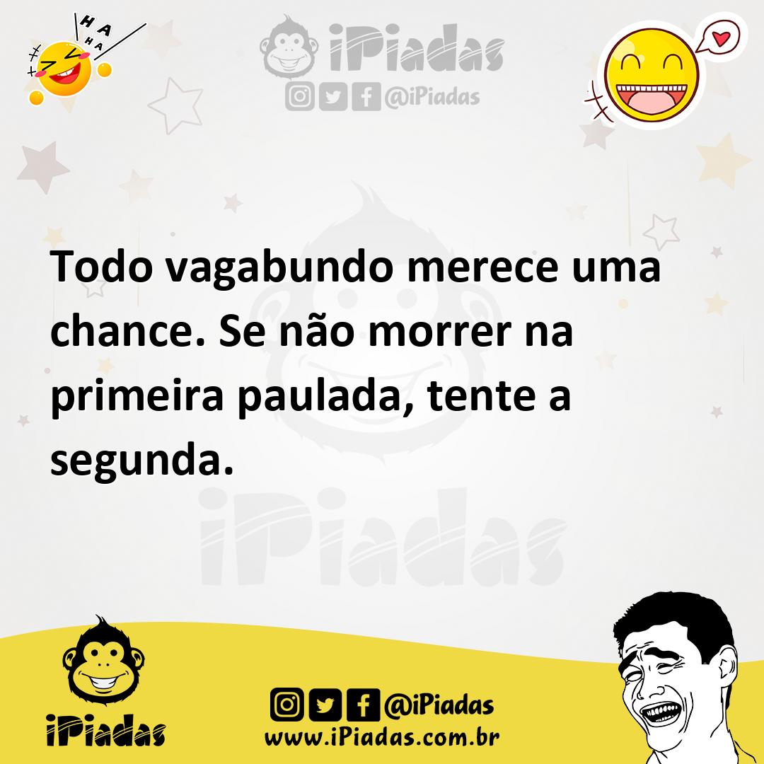 Ilustração de Todo vagabundo merece uma chance. Se não morrer na primeira paulada, t... no iPiadas