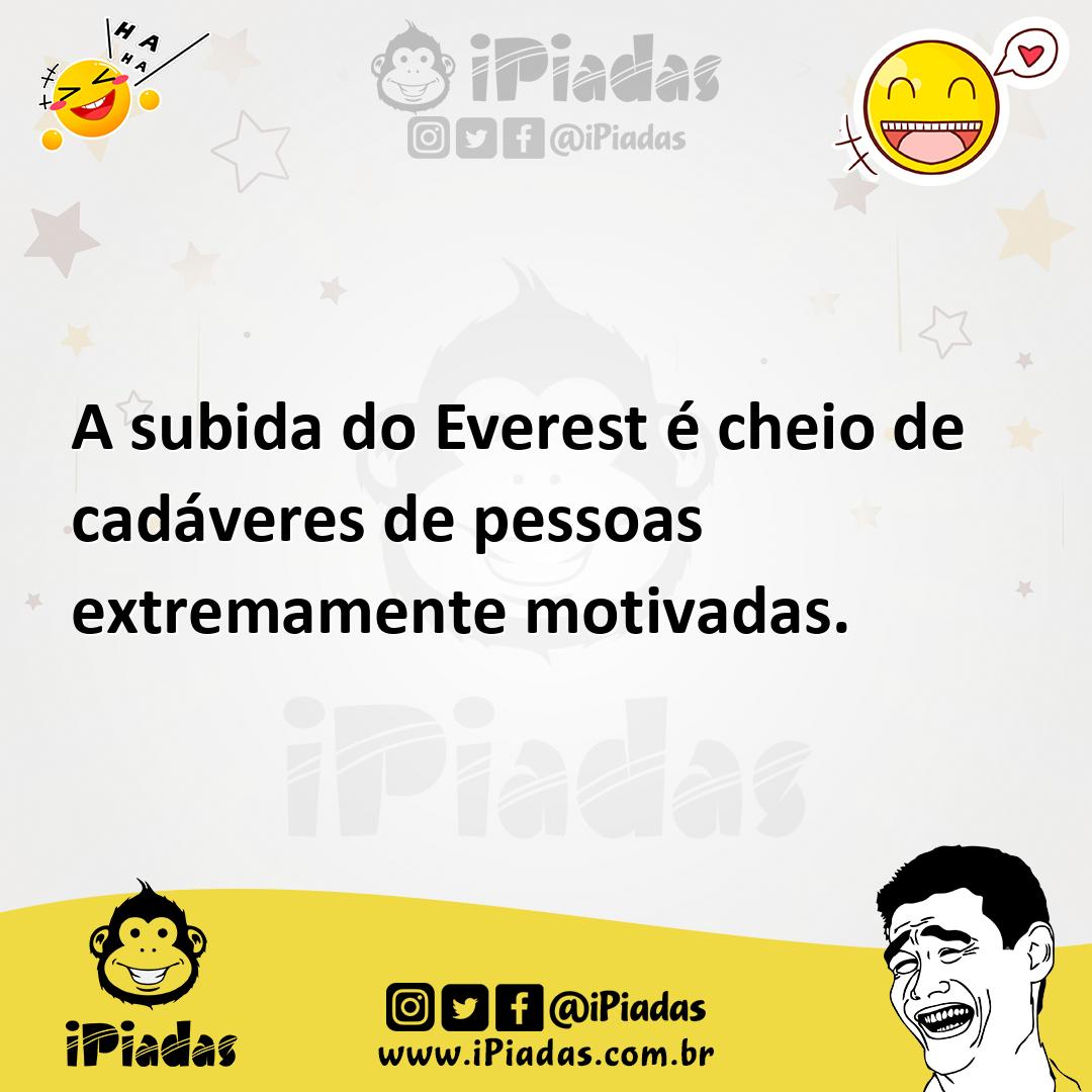 Ilustração de A subida do Everest é cheio de cadáveres de pessoas extremamente motiv... no iPiadas