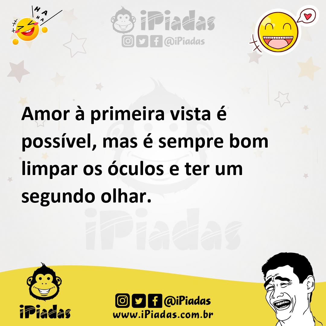 Ilustração de Amor à primeira vista é possível, mas é sempre bom limpar os óculos e... no iPiadas