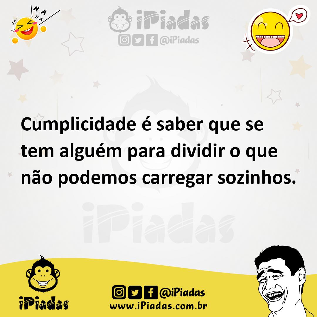 Ilustração de Cumplicidade é saber que se tem alguém para dividir o que não podemos... no iPiadas