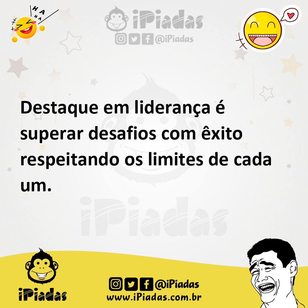 Ilustração de Destaque em liderança é superar desafios com êxito respeitando os limi... no iPiadas