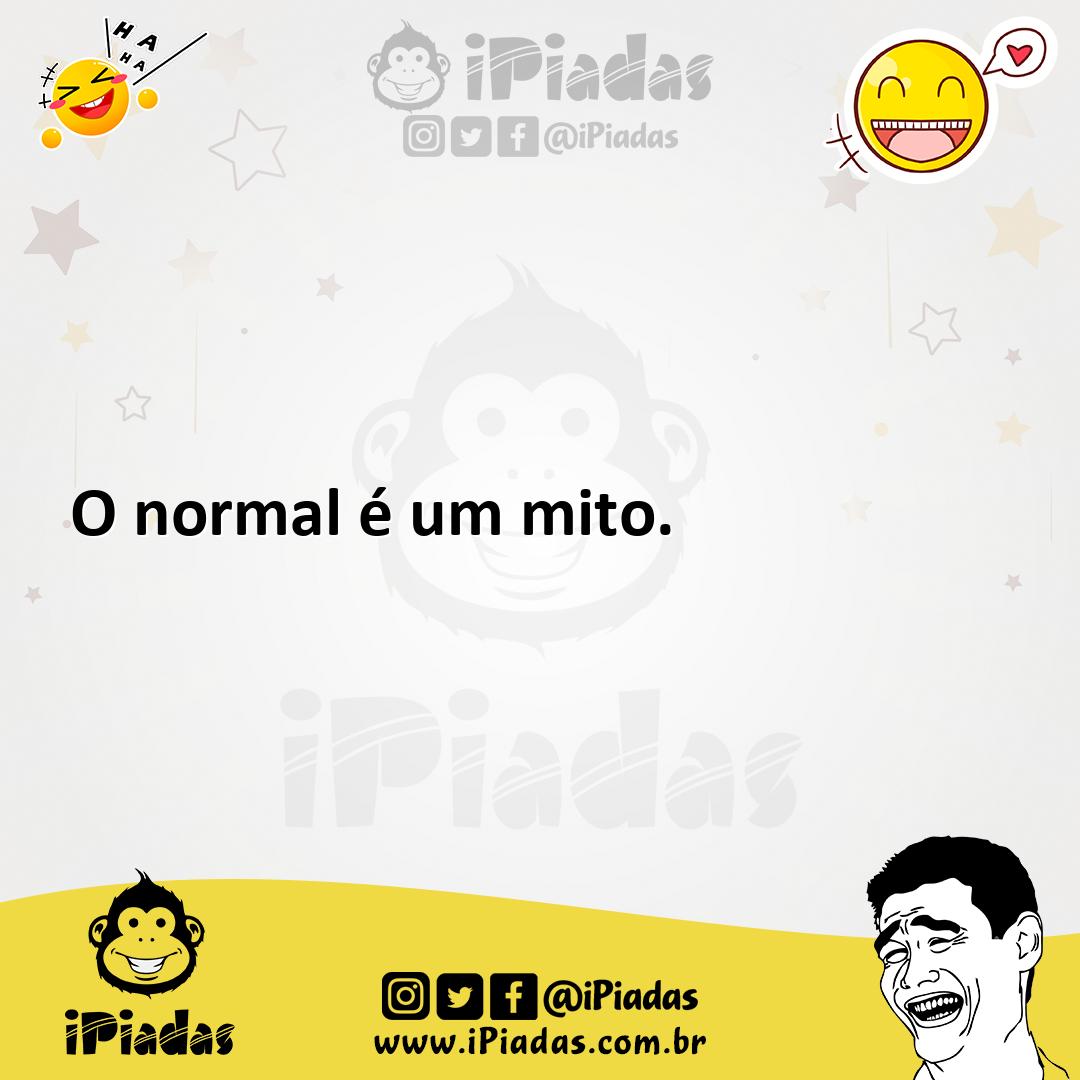 Ilustração de O normal é um mito. no iPiadas
