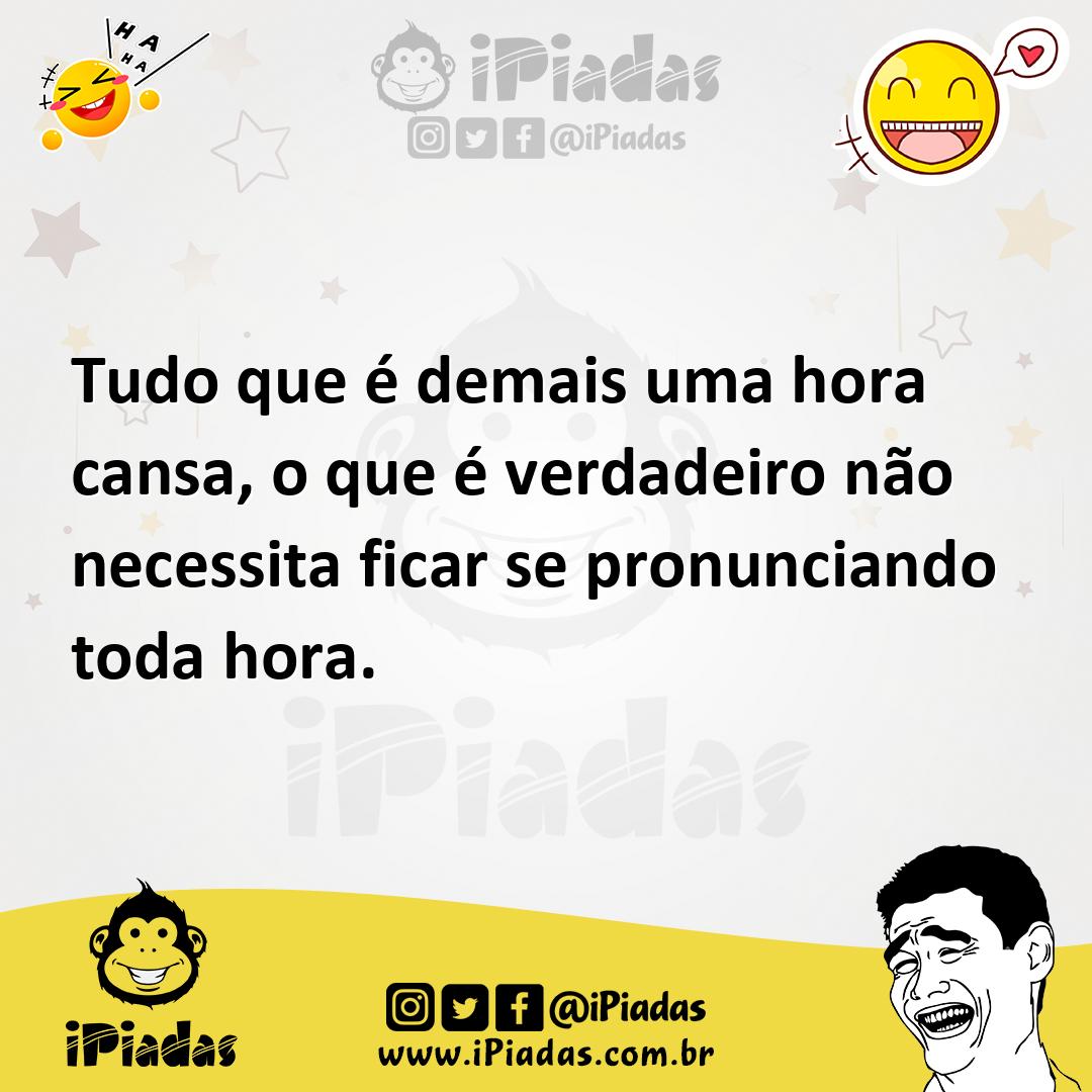 Ilustração de Tudo que é demais uma hora cansa, o que é verdadeiro não necessita fic... no iPiadas