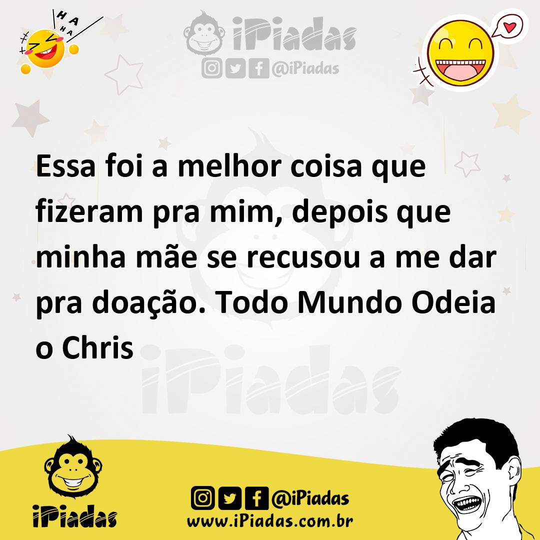 Ilustração de Essa foi a melhor coisa que fizeram pra mim, depois que minha mãe se r... no iPiadas