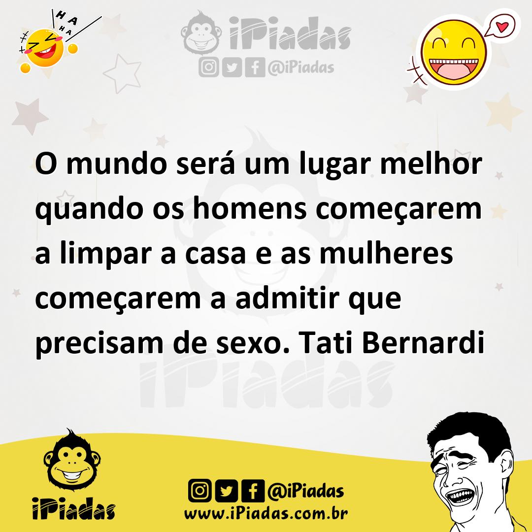 Ilustração de O mundo será um lugar melhor quando os homens começarem a limpar a cas... no iPiadas